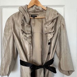 Adrianna Papell Gold Metallic Evening Jacket